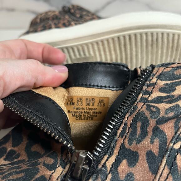 Naturalizer | Women's Black Brown Leopard Print Celeste Sneaker Sz 6.5 - Picture 8 of 8